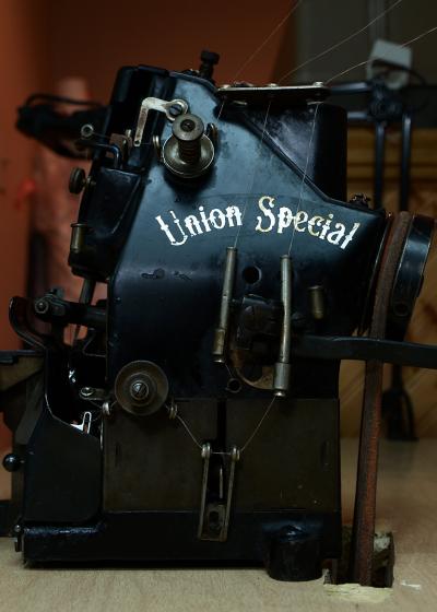 Fran Fox's vintage Union Special serger sewing machine